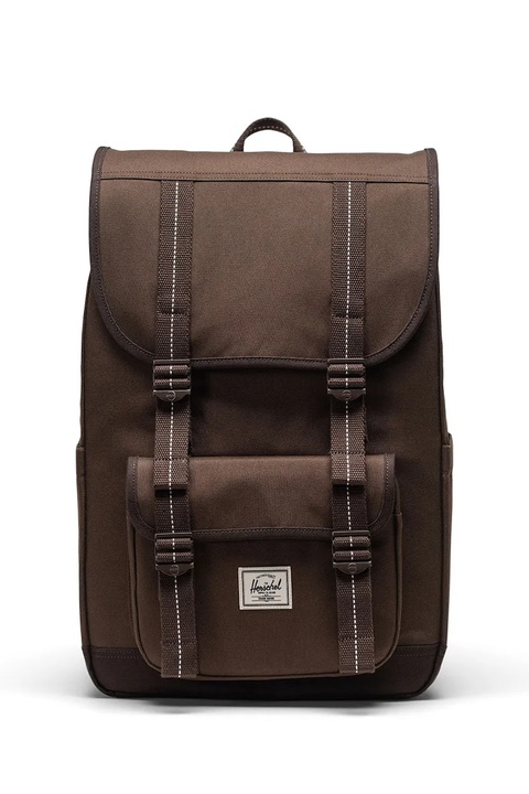 Herschel plecak Little America™ Mid 21 L kolor brązowy duży gładki 11391-07082-OS - zdjęcie produktu nr 1