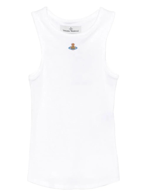 Vivienne Westwood Orb-embellished tank top - White - zdjęcie produktu nr 1