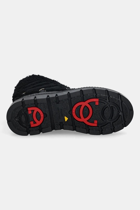 Pollini śniegowce skórzane kolor czarny SA24235H0NTX100A - zdjęcie produktu nr 2