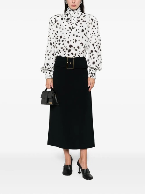 Rowen Rose dalmatian-pattern blouse - White - zdjęcie produktu nr 2