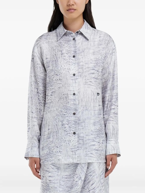 Ferragamo georgette shirt - White - zdjęcie produktu nr 1