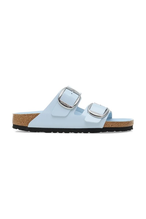 Birkenstock klapki skórzane Arizona Big Buckle damskie kolor niebieski 1030327 - zdjęcie produktu nr 1