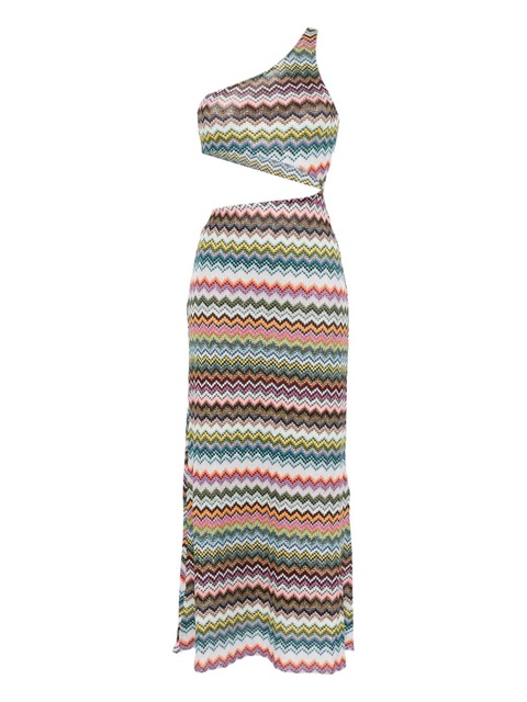 Missoni one-shoulder midi dress - Pink - zdjęcie produktu nr 1