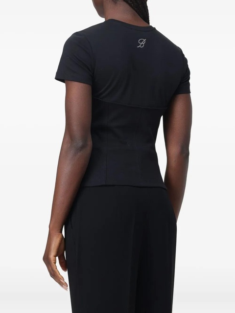 Blumarine Bustino T-shirt - Black - zdjęcie produktu nr 2