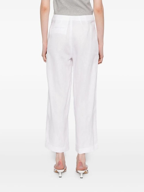 Reformation JONI linen cropped pants - White - zdjęcie produktu nr 2