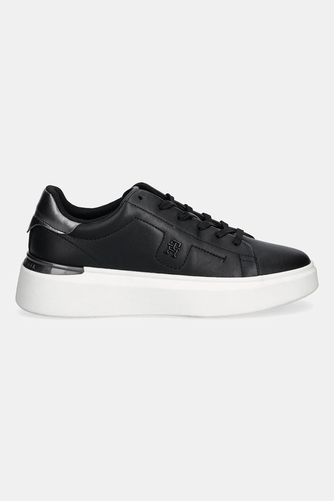 Tommy Hilfiger sneakersy skórzane CHIC PLATFORM SNEAKER GOLD damskie kolor czarny FW0FW08817 - zdjęcie produktu nr 2