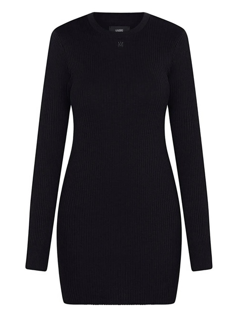 AMIRI long-sleeve mini dress - Black - zdjęcie produktu nr 1
