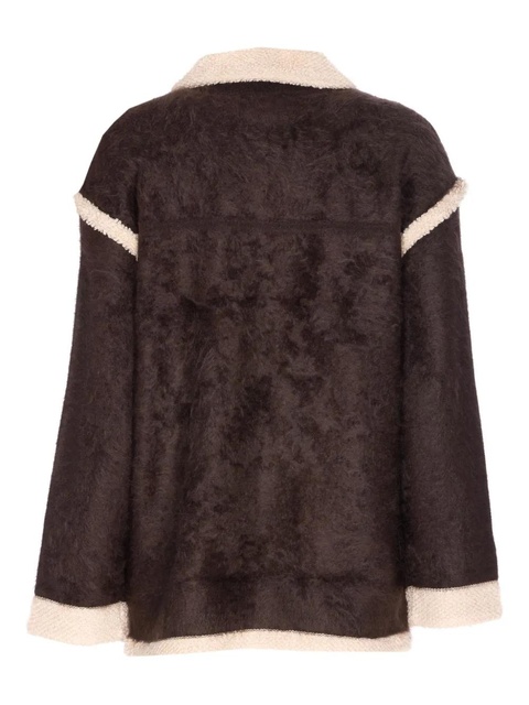 Guest In Residence contrast-trim jacket - Brown - zdjęcie produktu nr 1