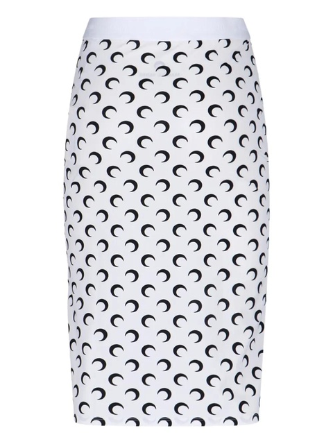 Marine Serre moon midi skirt - White - zdjęcie produktu nr 2
