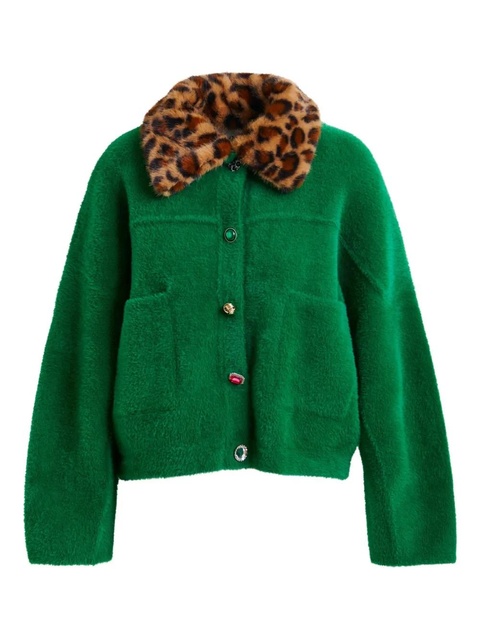 Essentiel Antwerp button-embellshment cardigan - Green - zdjęcie produktu nr 1