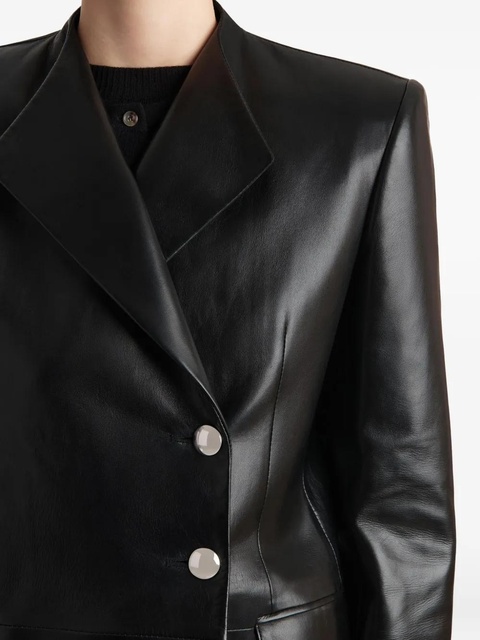 KHAITE button lambskin jacket - Black - zdjęcie produktu nr 2