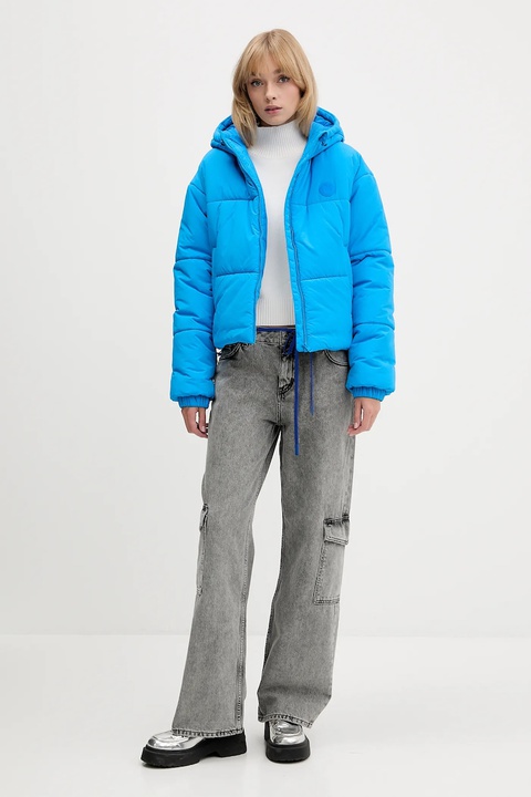 Hugo Blue kurtka kolor niebieski zimowa oversize 50547675 - zdjęcie produktu nr 2