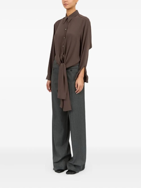 MM6 Maison Margiela long-sleeved shirt - Brown - zdjęcie produktu nr 1