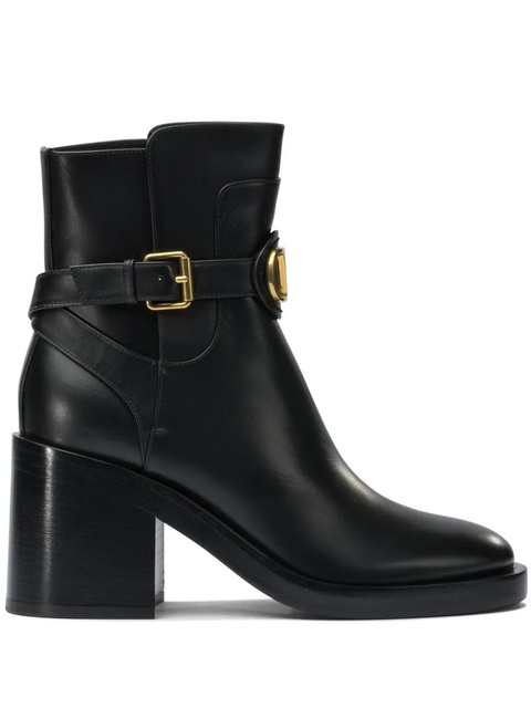 Valentino Garavani 90mm VLogo Signature boots - Black - zdjęcie produktu nr 1