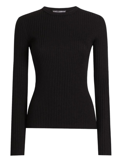 Dolce & Gabbana ribbed sweater - Black - zdjęcie produktu nr 1