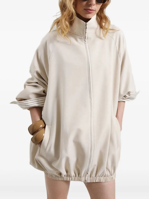 The Frankie Shop BAXTER high-collar drawstring jacket - Neutrals - zdjęcie produktu nr 2