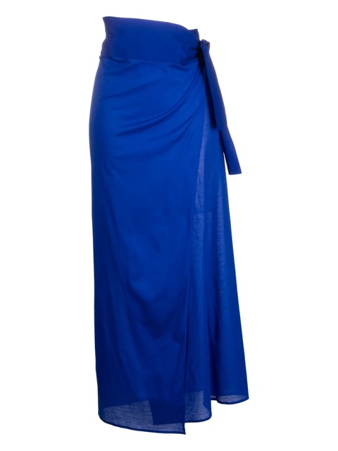 ERES Péplum side-tie cotton pareo - Blue - zdjęcie produktu nr 1