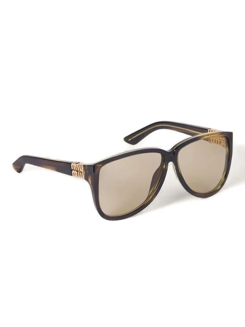 Miu Miu oversize-frame sunglasses - Green - zdjęcie produktu nr 1