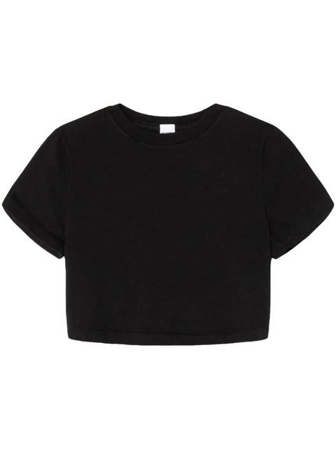 RE/DONE short-sleeve cropped T-shirt - Black - zdjęcie produktu nr 1