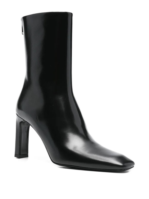 TOTEME 85mm glossy-finish leather boots - Black - zdjęcie produktu nr 2