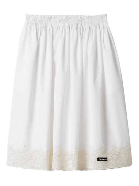 Miu Miu poplin skirt - White - zdjęcie produktu nr 1
