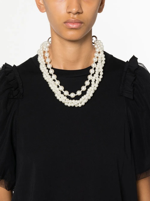 Simone Rocha layered chunky pearl Necklace - White - zdjęcie produktu nr 2