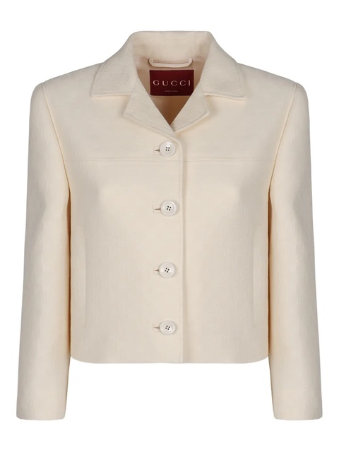 Gucci crêpe de chine jacket - White - zdjęcie produktu nr 1