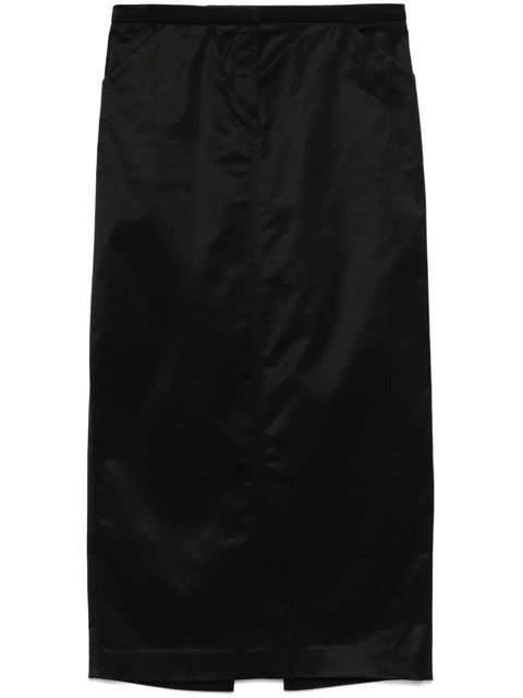 TOTEME Straight midi skirt - Black - zdjęcie produktu nr 1