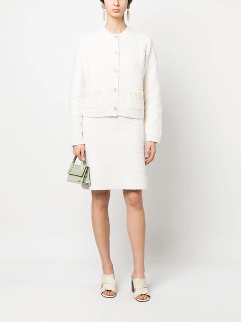 Lanvin high-waisted straight skirt - White - zdjęcie produktu nr 1