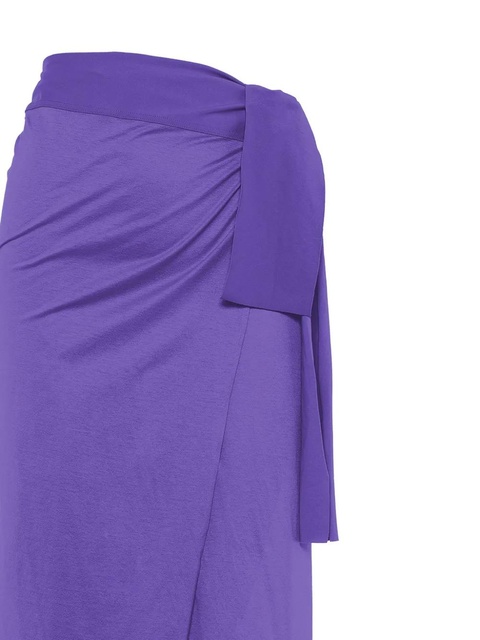 ERES gathered cotton sarong - Purple - zdjęcie produktu nr 2