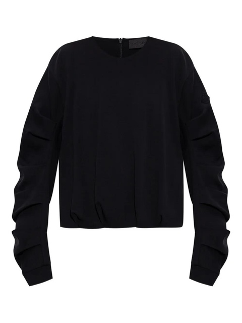 Moncler gathered-cuff sweatshirt - Black - zdjęcie produktu nr 1