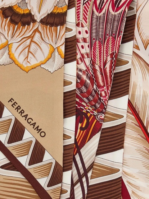 Ferragamo floral-print silk scarf - Neutrals - zdjęcie produktu nr 2