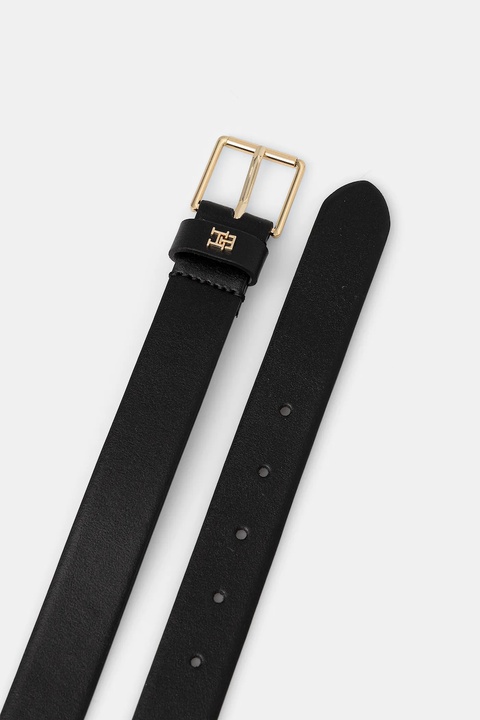 Tommy Hilfiger pasek skórzany damski kolor czarny AW0AW18251 - zdjęcie produktu nr 1