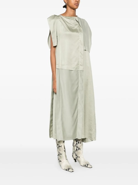 MM6 Maison Margiela asymmetric midi dress - Green - zdjęcie produktu nr 2
