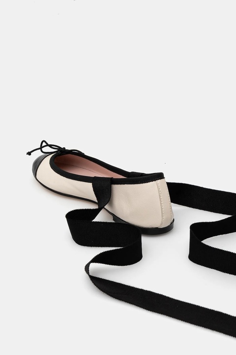Pretty Ballerinas baleriny skórzane Nicole kolor beżowy 52067_A - zdjęcie produktu nr 2