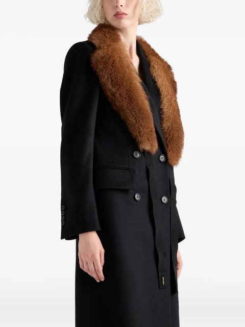Prada peak-lapels coat - Black - zdjęcie produktu nr 1