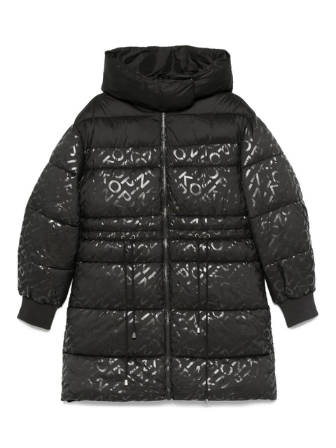 PINKO logo-print puffer coat - Black - zdjęcie produktu nr 1