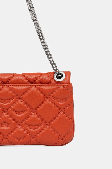 ZADIG&VOLTAIRE torebka skórzana kolor pomarańczowy LWBA04053 - zdjęcie produktu nr 2