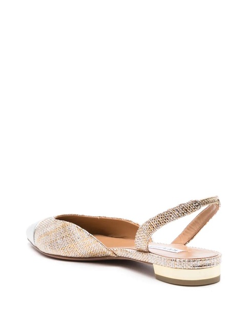 Aquazzura Milanese ballerina shoes - Gold - zdjęcie produktu nr 2