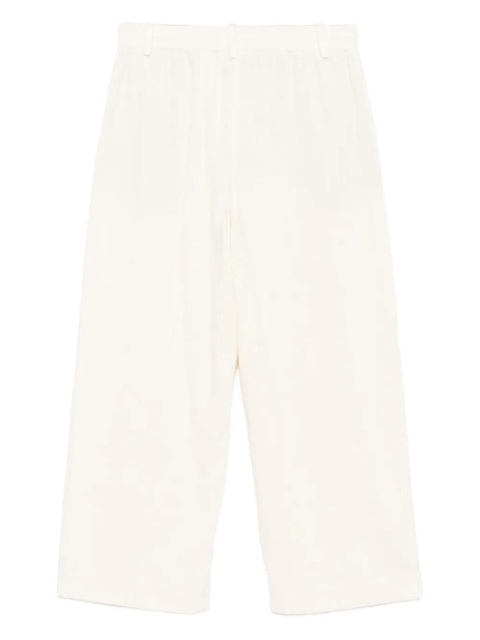 Alysi pleat-detailed cotton trousers - White - zdjęcie produktu nr 2
