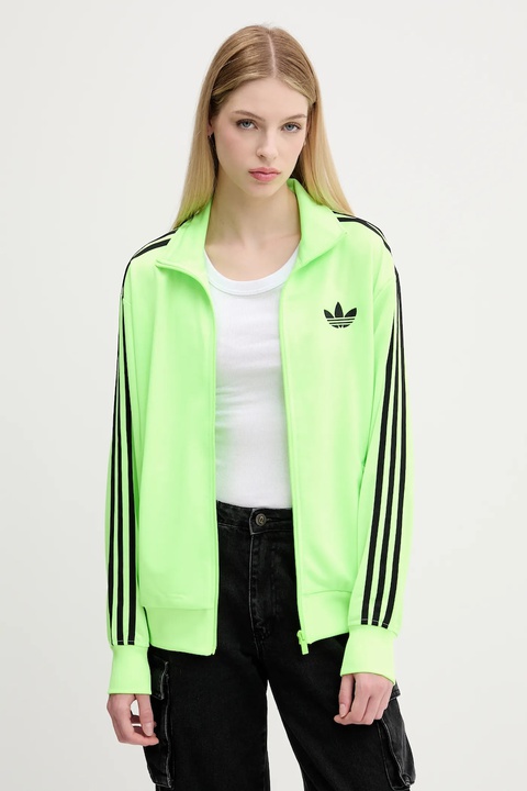 adidas Originals bluza Firebird damska kolor zielony z aplikacją JX7859 - zdjęcie produktu nr 1