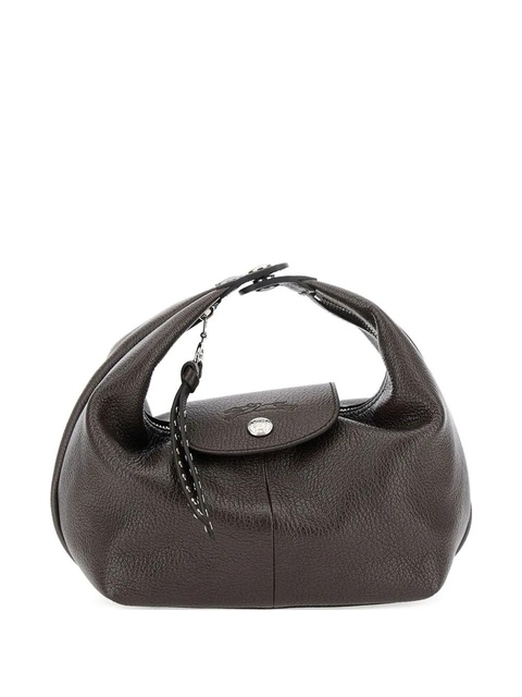 Longchamp mini Le Pliage Portobello leather tote bag - Brown - zdjęcie produktu nr 1