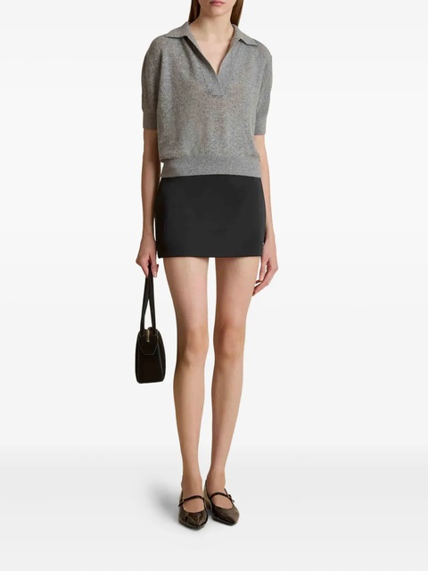 KHAITE Jett mini skirt - Black - zdjęcie produktu nr 2
