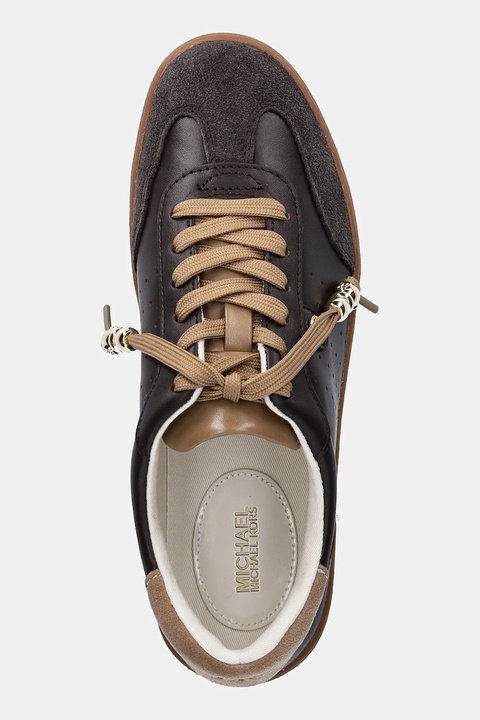 MICHAEL Michael Kors sneakersy skórzane Scotty damskie kolor brązowy 43F5SCFS1S.251 - zdjęcie produktu nr 2