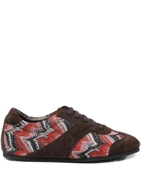 Missoni patterned suede trainers - Brown - zdjęcie produktu nr 1