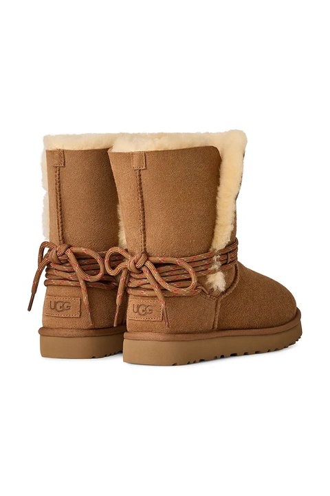UGG śniegowce zamszowe Bailey Tie kolor brązowy 1171530.CHE - zdjęcie produktu nr 2
