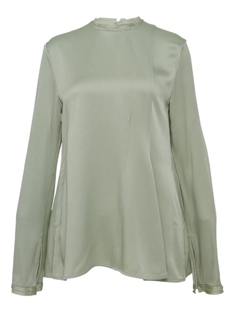 Jil Sander Envers crew-neck blouse - Green - zdjęcie produktu nr 1