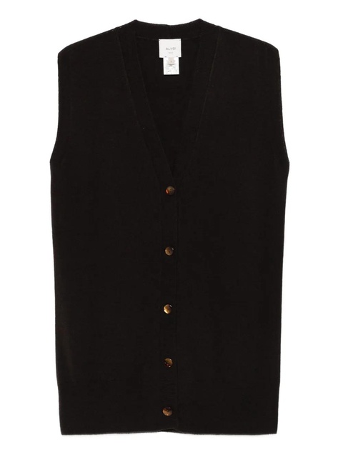 Alysi button-front vest - Brown - zdjęcie produktu nr 1