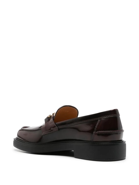 Tod's logo-plaque loafers - Red - zdjęcie produktu nr 2