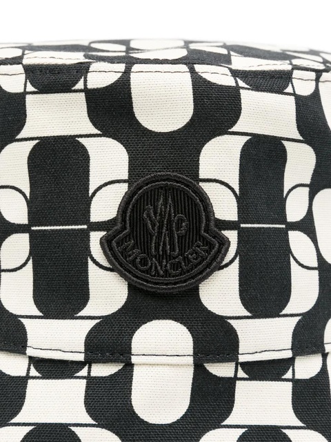 Moncler printed bucket hat - Black - zdjęcie produktu nr 2